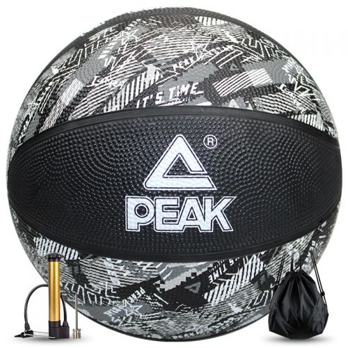 匹克 PEAK 中小學考試用籃球5號兒童耐磨比賽藍球 DQ112555 黑色