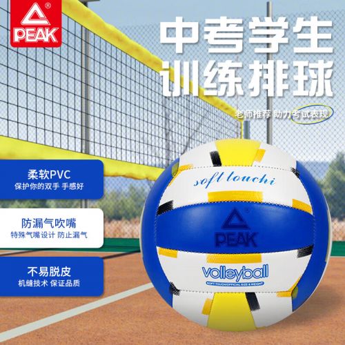 匹克PEAK比賽排球5號中考專用排球兒童男女學(xué)生中考訓(xùn)練排球YQ11301藍/黃/白