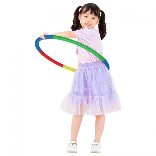 華詩(shī)孟 兒童呼啦圈幼兒園小孩小號(hào)女寶3-5-6-8歲小學(xué)生軟海綿初學(xué)者專用表演圈