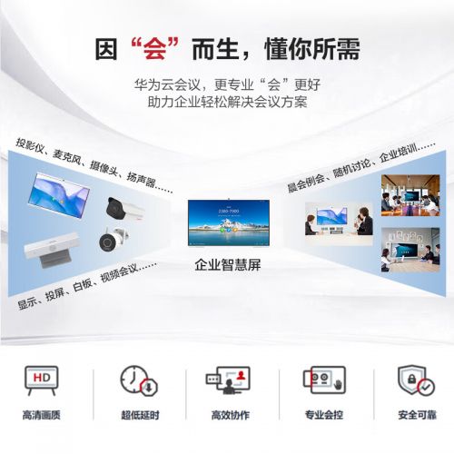 華為B2 65英寸電子白板高清無線投屏教學一體機