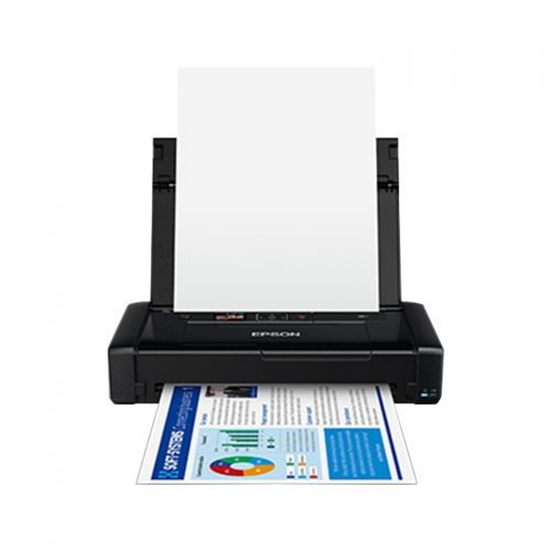 愛普生（EPSON）WF-110 便攜式打印機 A4彩色噴墨打印機 無線辦公 內(nèi)置電池 USB/車載供電（WF-100升級款）