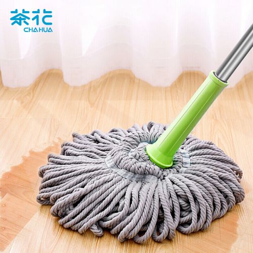 茶花 拖把墩布旋轉擰水吸水免手洗巧手拖把 4713