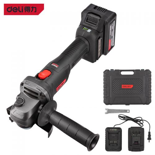 得力（deli）鋰電角磨機(jī)充電式電動(dòng)角磨機(jī)切割機(jī)打磨機(jī)磨光機(jī)拋光機(jī)無線手磨機(jī)12V角磨機(jī)大功率 20V鋰電無刷角磨機(jī)【雙電池】