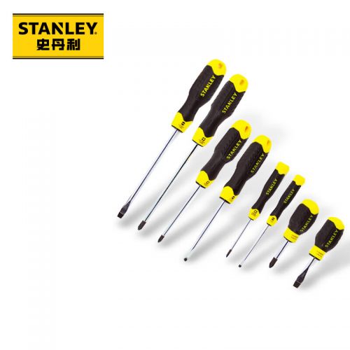 史丹利（Stanley）精密螺絲刀8件套裝手動(dòng)五金工具 鉻釩鋼膠柄磁性螺絲批防銹防腐STHT92004-8